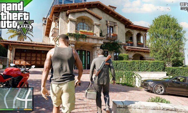 تحميل لعبة gta 5 للهواتف apk