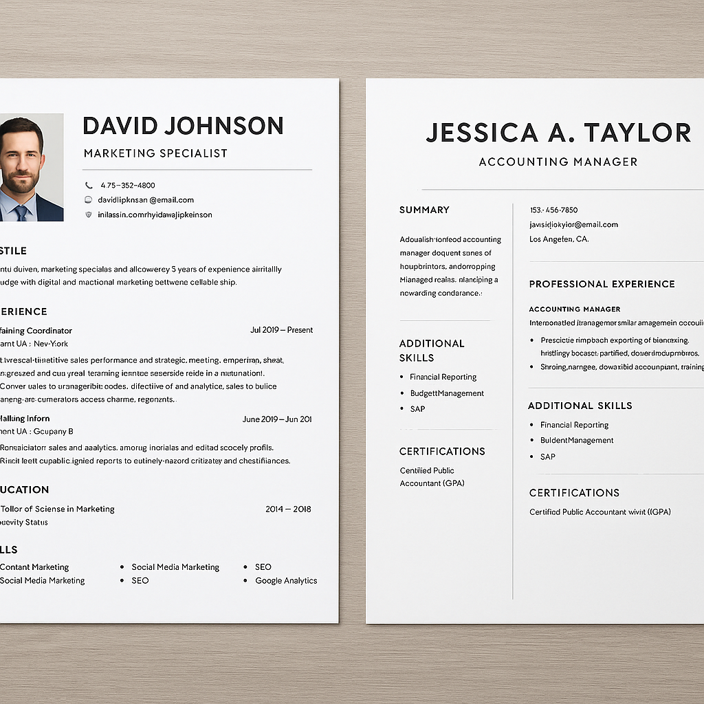 كتابة سيرة ذاتية احترافية