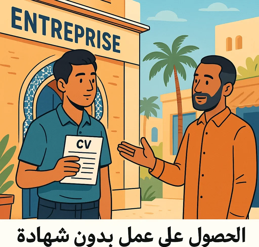 الحصول على عمل بدون شهادة في المغرب 2025