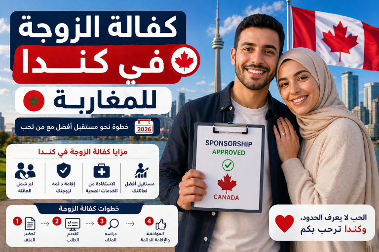كفالة الزوجة في كندا للمغاربة