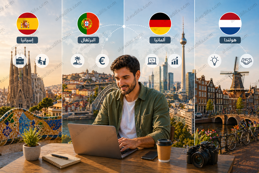 أفضل الدول للحصول على تأشيرة العمل الحر 2026