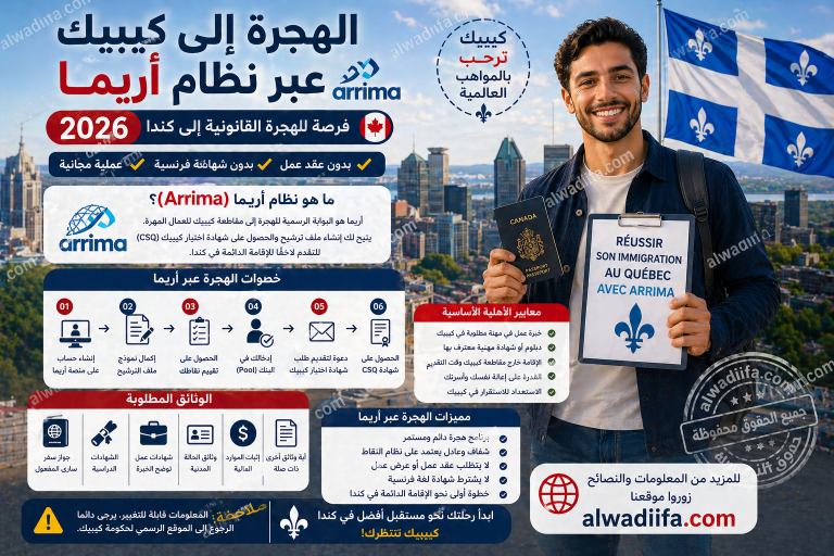 الهجرة إلى كيبيك عبر نظام أريما