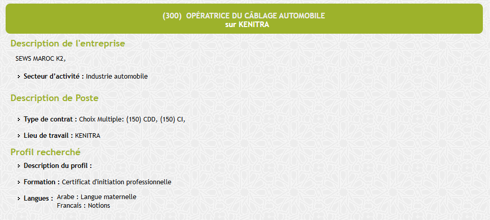 عروض عمل ANAPEC 2026 في القنيطرة