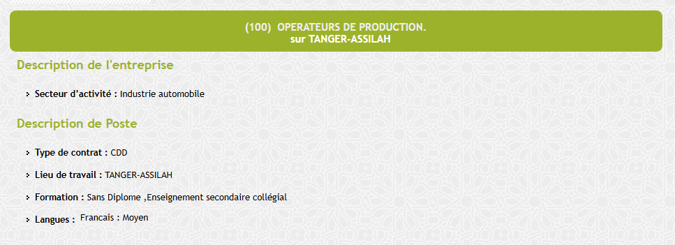 عروض عمل ANAPEC 2026 في طنجة أصيلة
