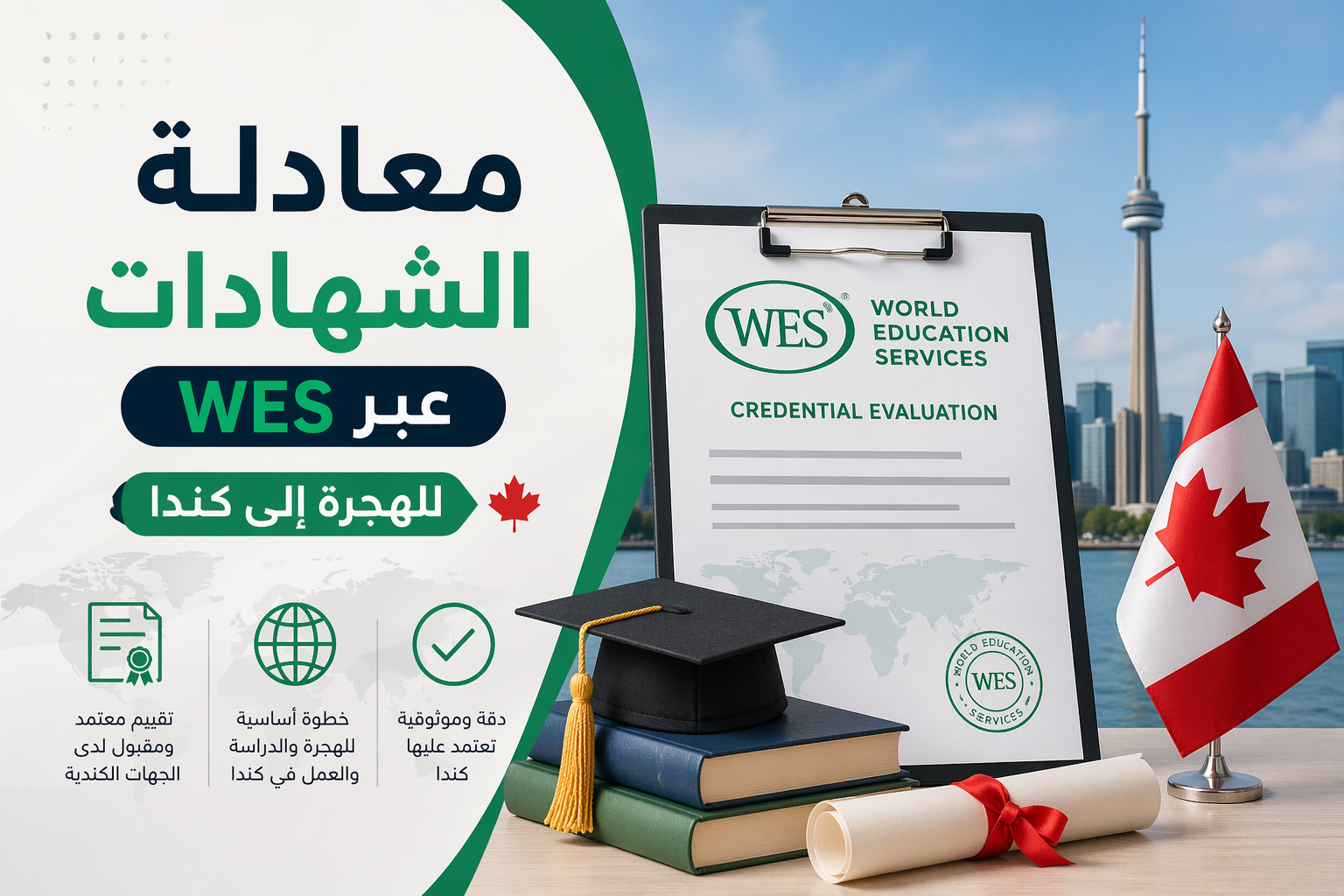 معادلة الشهادات عبر WES للهجرة إلى كندا